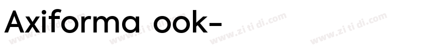 Axiforma Book字体转换